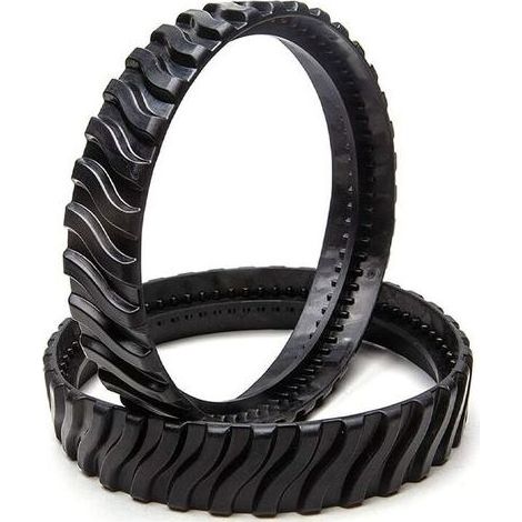 4 chenilles pour robot nettoyeur de piscine, compatibles MX6 MX8 MX9, diamètre 15,9 cm, adhérence optimale, sans trace sur carrelage et liner (1/4)