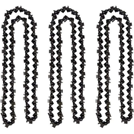 Lot de 3 chaînes de tronçonneuse 50 cm 0.325' 1,5 mm 76 maillons – Matériau haute ténacité – Compatible avec Timberpro et Hyundai (1/5)