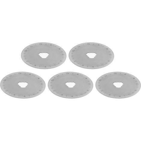 Lame de coupe 45mm pour tissu, 5 pièces, roulette à découdre, cutter rotatif droit, fournitures de couture et de tailleur, papier et étoffe. (1/5)
