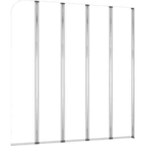 Enclos de bain 120 x 140 cm verre trempé transparent