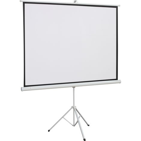Écran de projection sur trépied 84" 4:3 pliable 171 x 131 cm hauteur réglable OKWISH (1/5)