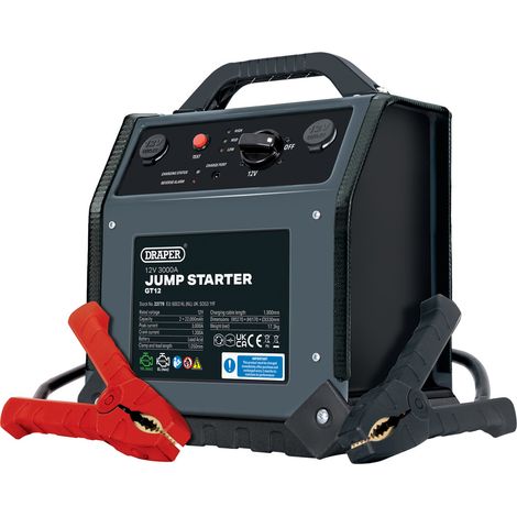 Draper 23779 12V Jump Starter, 3000A