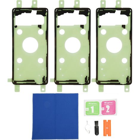Adhésif pour couvercle arrière de batterie du Samsung Galaxy S10 G973, autocollant de remplacement pour le couvercle arrière en verre de la batterie. (1/5)
