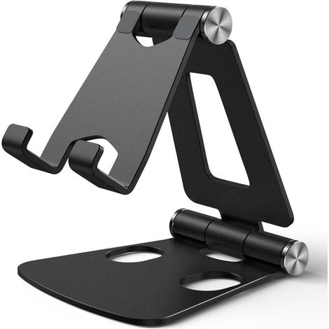 Multi-Winkel-Verstellbare Handyhalterung aus Aluminiumlegierung, tragbare Smartphone-Tischhalterung, Handyhalterung, universelle verstellbare Schreibtischhalterung aus Aluminium (1/5)