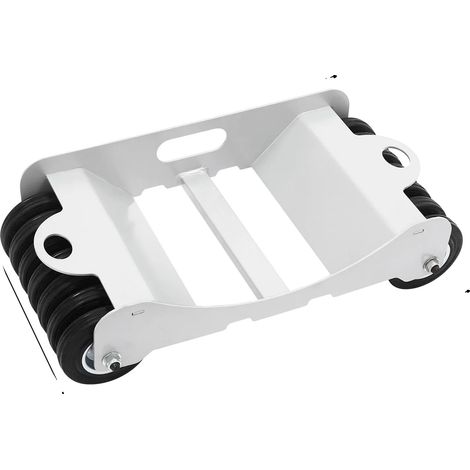 Carro para neumáticos de vehículos, alta capacidad de carga, construcción de acero duradera, BLANCO (1/2)