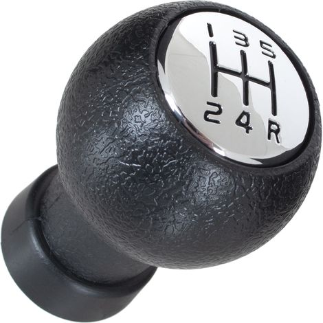 Pomo de palanca de cambios Suzuki SX4 2007 - Cromado + Negro, 5 velocidades (1/5)