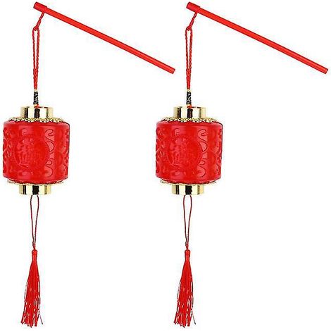 1 paire de lanternes décoratives en plastique