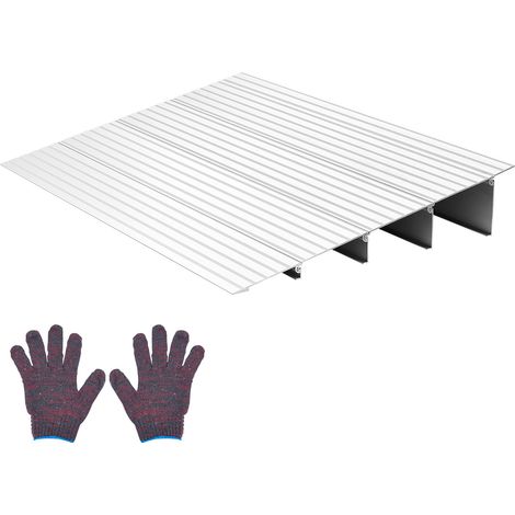 Mophorn Rampa de Umbral 550x865x115 mm, Rampa de Aleación de Aluminio para Bordillos y Entradas, Capacidad de Carga de 362,9 kg, Ideal para Sillas de Ruedas, Scooters, Sillas Motorizadas y Escaleras