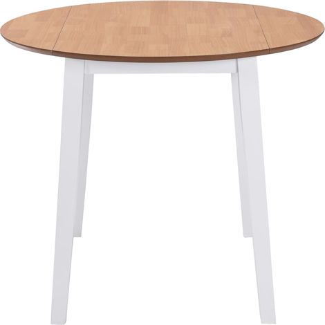 Maison Exclusive - Esstisch Klappbar Rund MDF Weiß