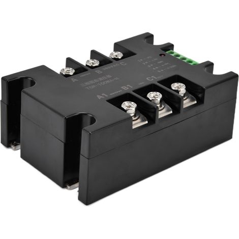 Régulateur à semi-conducteurs triphasé à thyristors, équipement de contrôle de variation de tension en fonction de la température, 380 V CA (TSR-100WA-H sans radiateur) (1/5)