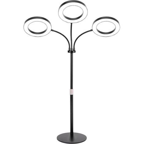 1 lampe horticole LED à spectre complet, réglable en intensité, minuterie 3/9/12 h, tube flexible et perche télescopique, pour plantes d'intérieur (1/5)