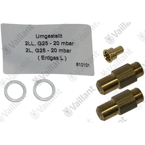 VAILLANT Juego de cambio de boquillas (2 boquillas-D 2,85) VK 164/1-C u.w. Vaillant-Nr. , 202901