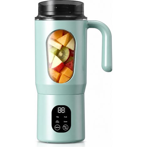 Blender Portable Électrique Rechargeable USB, Mini Mixeur à Jus pour la Maison, Vert, HS-960 (1/5)
