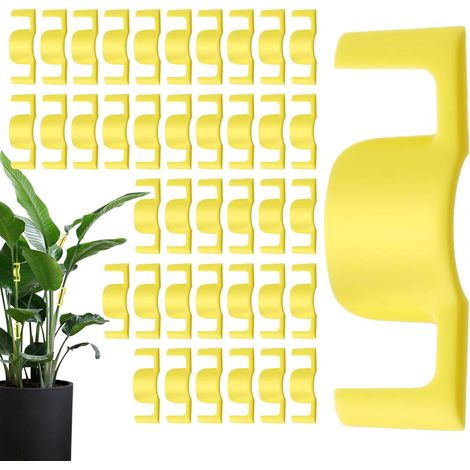 Universelle Pflanzenstützclips – 40er-Packung – Gelb (1/5)
