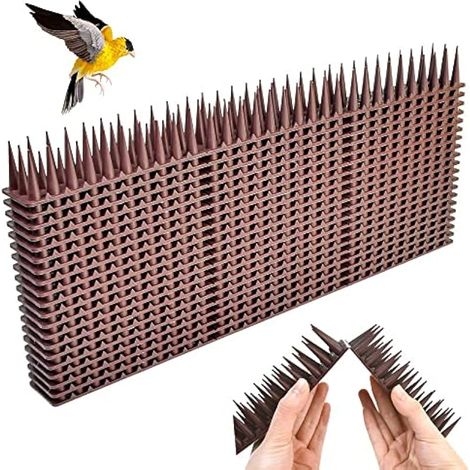 QINERSAW 20 PCS Pic Anti Pigeon Plastique 8.6m Pointes d'Oiseaux en Plastique Pique Anti Pigeon Fenetre Pique Anti Pigeon Balcon Pic Anti Chat Anti Pigeons pour Balcon pour Repousser Pigeon Hirondelle (1/5)