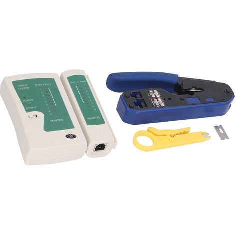 Kit d'outils de sertissage RJ45 pour connecteurs droits Cat5 et Cat6 (1/5)