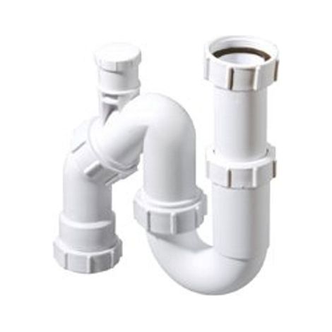Siphon universel mcalpine plastique 6/4 x40mm avec aérateur (1/5)