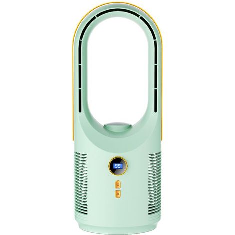 1 climatiseur portable, silencieux 28 dB, 5 vitesses, rechargeable USB, avec veilleuse 4 couleurs, pour chambre bureau maison (1/5)