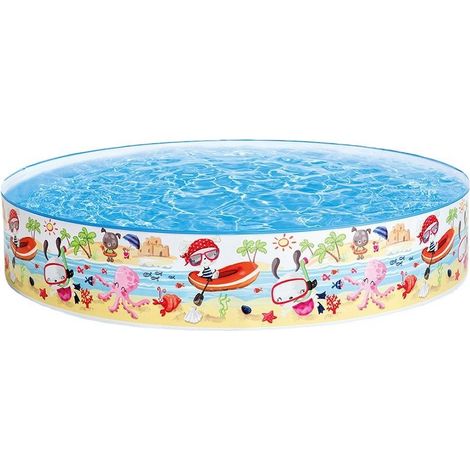 152 x 25 cm faltbarer oberirdischer runder Swimmingpool für Kinder