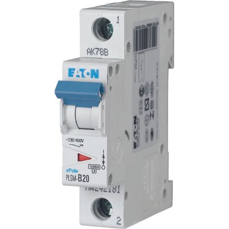 Interruttore automatico di sovracorrente unipolare plsm-C20-MW