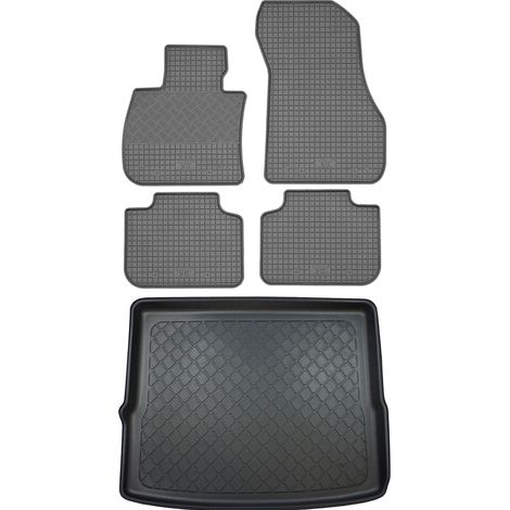 BMW X1 F48 SUV (5 porte) da 10/2015 SET - tappetini in gomma per auto + tappetino per bagagliaio (1/5)