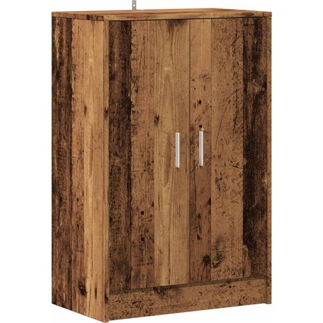 Scarpiera scarpiera mobile portaoggetti ingresso corridoio soggiorno legno vecchio 60 x 35 x 92 cm multistrato marrone 020022110