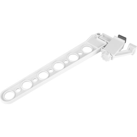 2 Portant à linge pliable, support de rangement pour armoire, fenêtre, porte, salle de bain, montage sans outil (1/5)