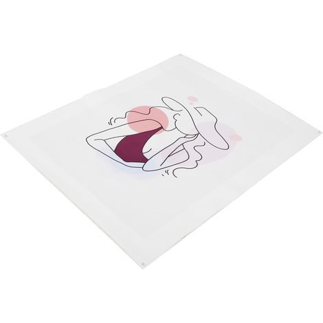 Illustration abstraite d'un visage de jeune fille, tableau sur toile sans cadre, idéal pour décorer un salon. (1/5)