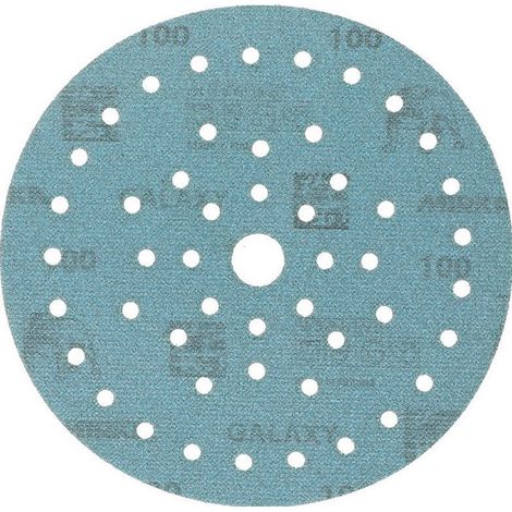 DISCO ABRASIVO CIRCOLARE MULTIFORO 'GALAXY MULTIFIT GRIP' Ø 150 mm - grana 100 (1/2)