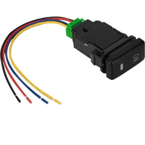 Jeffergarden Bouton-poussoir, résistant et portable, interrupteur de voiture robuste et durable, simple d'utilisation pour voitures et camions-DOU