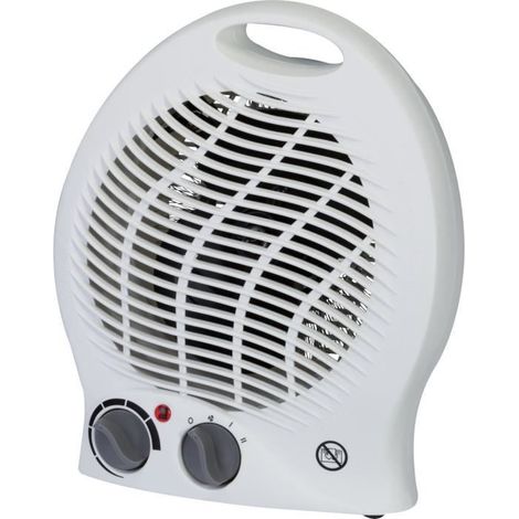 Radiateur soufflant Varma - 2000 W - Blanc - 2 puissances de chauffe et ventilation froide