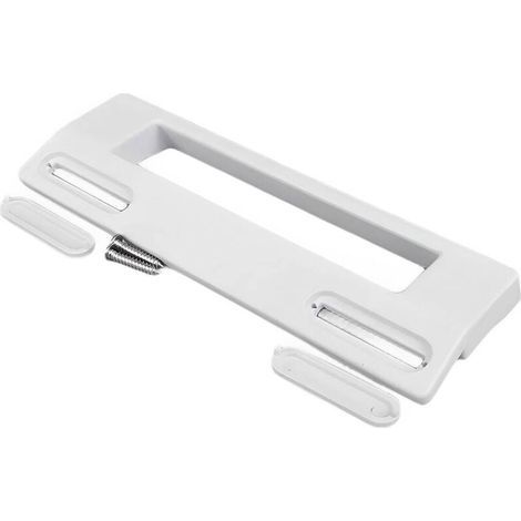Poignée de porte de réfrigérateur et de congélateur universelle amovible blanche - Distance entre les trous : 90 mm à 170 mm - 185 x 60 mm (1/4)