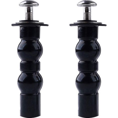 Juego de 2 tornillos para bisagras de inodoro, pernos de goma expansibles y tuercas para la instalación de la tapa del asiento del inodoro (1/5)