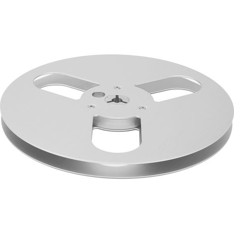 Bobine de Prise 1/4" 7 Pouces en Alliage d'Aluminium pour Enregistreur TEAC, 3 Trous, Finition Argentée (1/5)