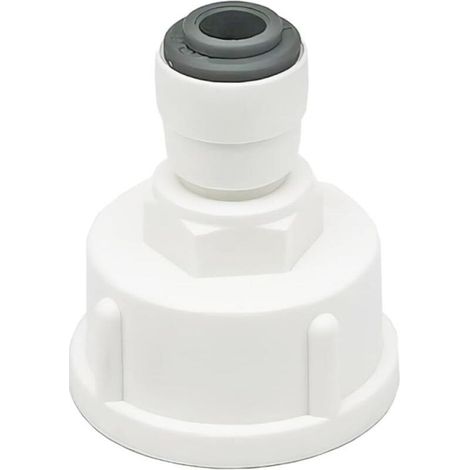 1 Pièces Raccord Tuyau Eau Frigo,Connecteur Rapide 1/4" Converti en Femelle 3/4”,Double Joint,Connecteurs Rapides de Filtre à Eau (1/5)
