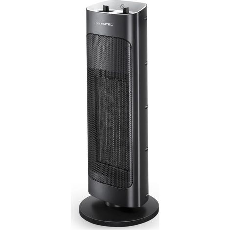 TROTEC Keramik Heizlüfter TFC 20 E – Heizleistung 1000 W / 2000 W – Heizung mit Thermostat, Raumgröße 24 m² bis 60 m³, Oszillationsfunktion 80° (1/4)