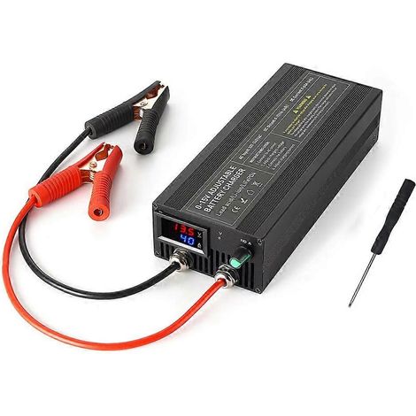 Schnellladegerät für LiFePO4 60 A (0-15 V) Akku mit 12,6 V Netzadapter und europäischem Stecker. (1/5)
