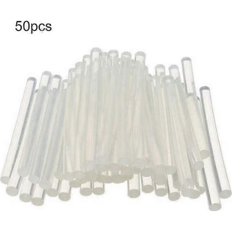 50 Stück/Packung 7 mm Mehrzweck-Klebestifte, transparent, für Heißklebepistolen, Jikaix