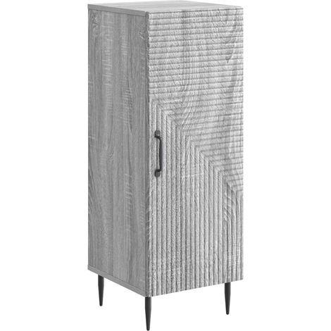 Sideboard Graues Sonoma 33 x 34,5 x 89,5 cm Holzwerkstoff vidaXL