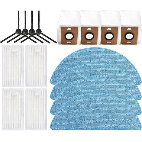 Filtre pour aspirateur brosse pour aspirateur Filtre de brosse pour aspirateur filtre de ILife V9 – Pro G9 – Pro A12 Accessoires Robot Aspirateur Side Brosse Filtre Serpillière Sac à poussière (1/5)