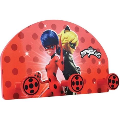 Fun house miraculous ladybug porte manteau pour enfant h.37 x l.21.5 x p.68 cm (1/4)