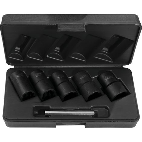 KS Tools - Coffret de 6 douilles à chocs 1/2'' pour vis et écrous abimés, 19-25 mm - 913.1240 (1/3)