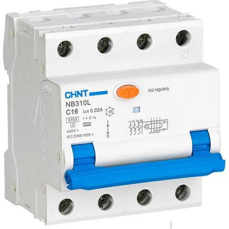Chint NB310L 32A 30mA Interruttore Differenziale Compatto