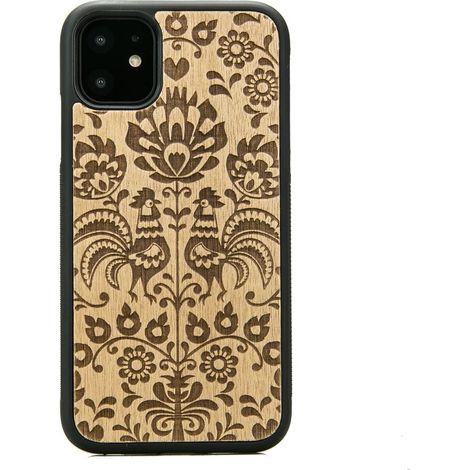 Custodia in legno per iPhone 11 POLACCO FOLK ANIEGRE (1/3)