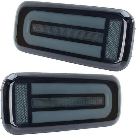 Feux arrière à LED fumés (paire) pour Suzuki JIMNY 2007-2017 : clignotants, feux de freinage et feux de recul dynamiques à LED. (1/5)