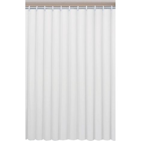 Le rideau de douche 180x200cm, vinyle, blanc
