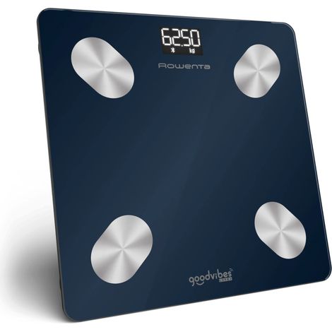 Rowenta Goodvibes Life + 2.0 , Bilancia Smart, App Intuitiva, 15 Indicatori Corporei, BR9720