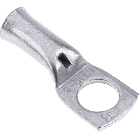 Cosse à œillet tubulaire RS PRO, Non-isolé, 10mm², M8