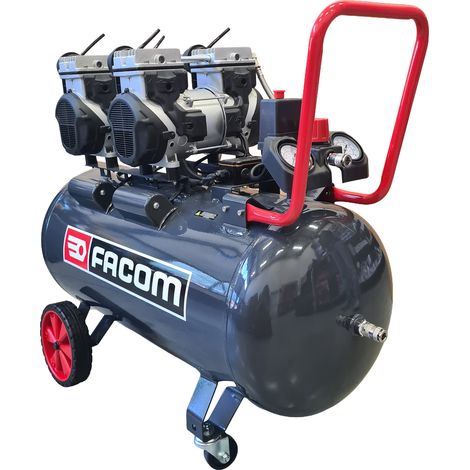Compresseur professionnel silencieux structure de chantier Facom - 10 Bar - 4 HP - 100 L - 427411 (1/4)