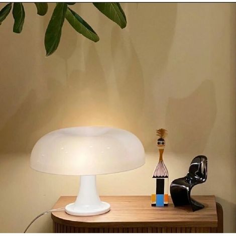 Lampe à poser Lampe de table en polycarbonate Blanc(Donnez quatre ampoules) Lampe champignon de chambre vintage (1/5)